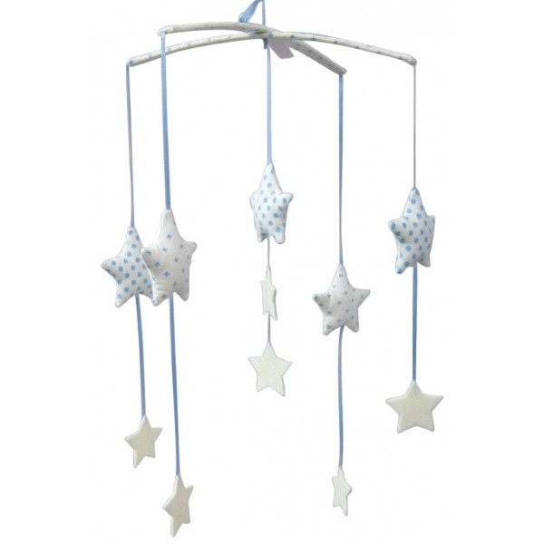 Móvil Musical Falling Star Grey&Ivory Alimrose