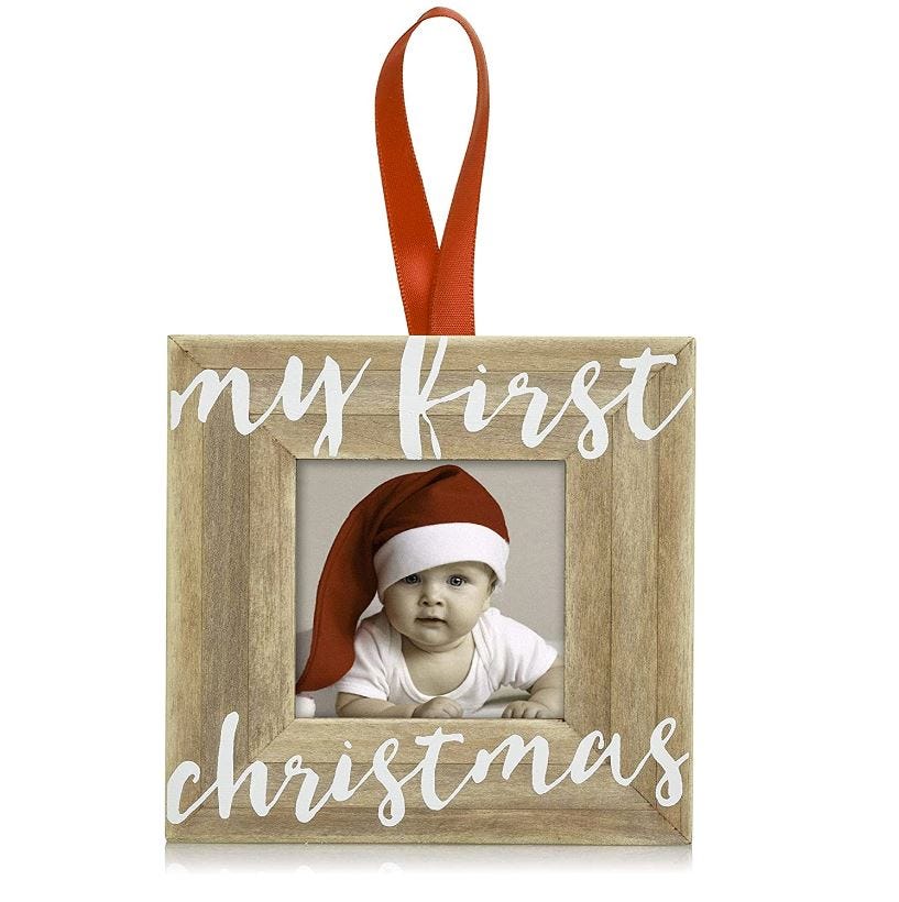 Portaretrato Baby’S First Christmas Pearhead