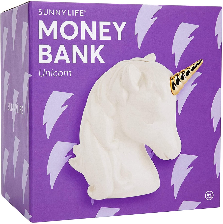 SUNNYLIFE MONEY BANK UNICORN