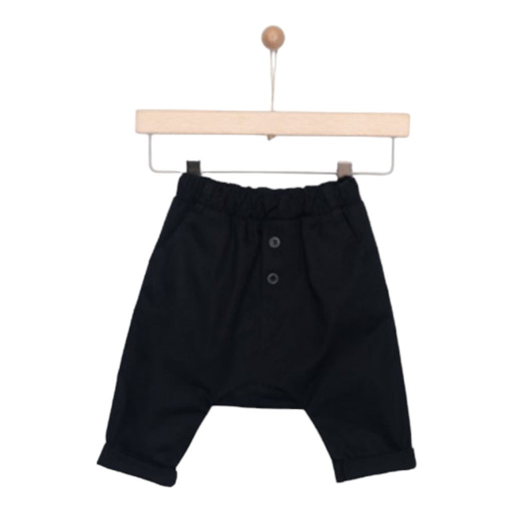Pantalon Bebe Niño Negro 9-12M