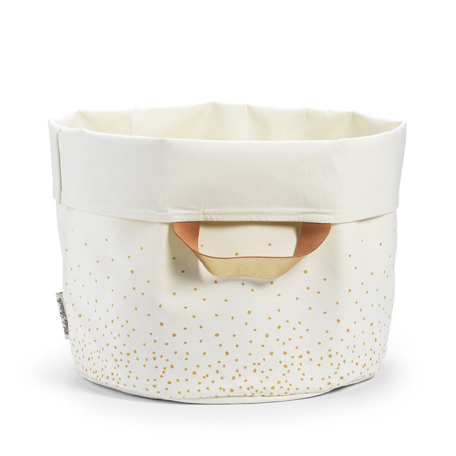 Cesta De Brillo Dorado Store My Stuff Elodie Details