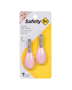 Cortauñas plegables rosado 2 piezas Safety First