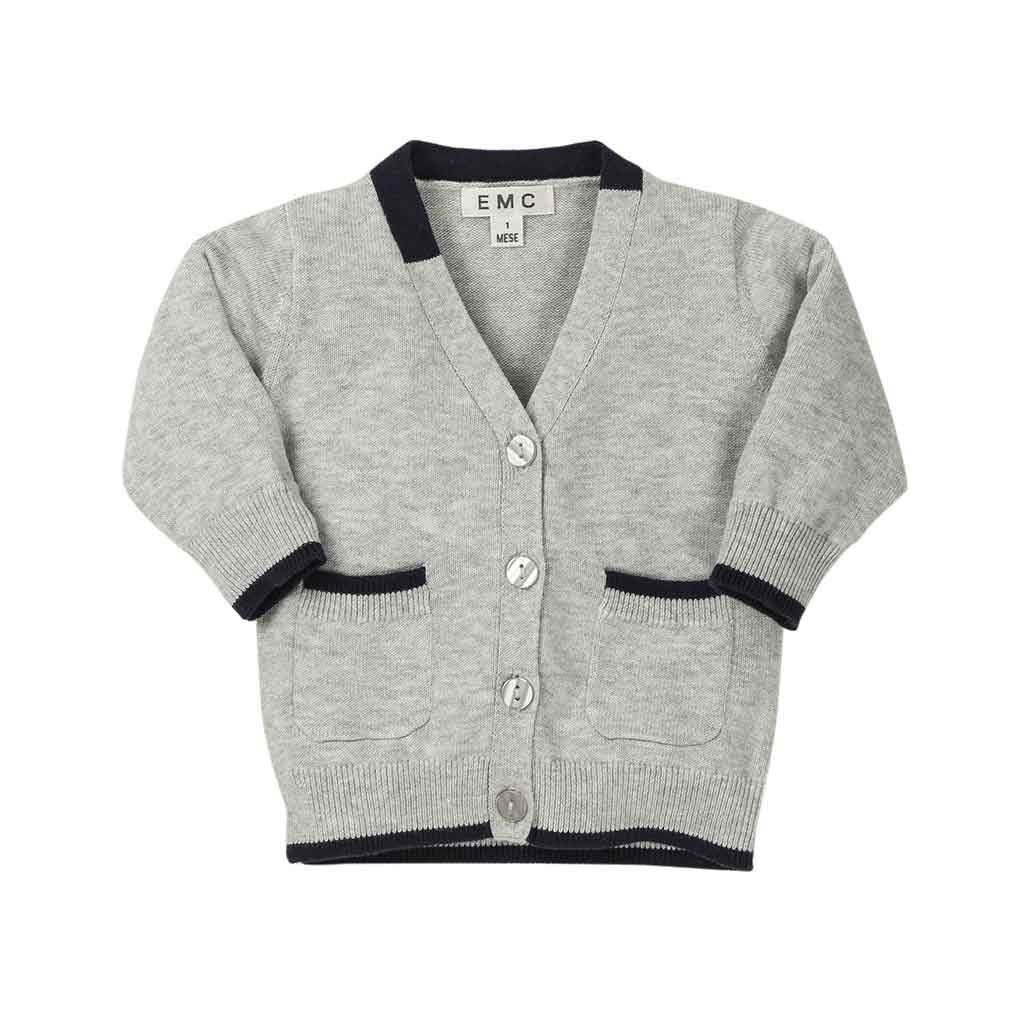 Cárdigan Gris Para Bebé De 3 Meses