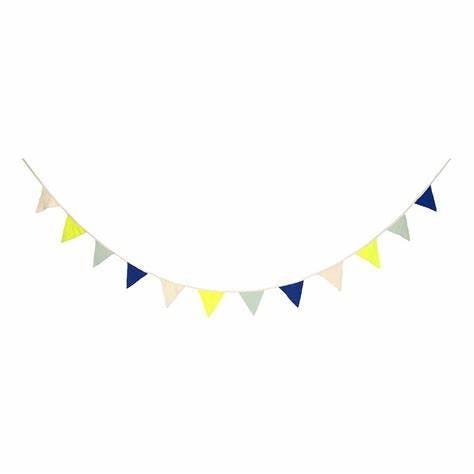 Guirnalda Blue Knitted Flag Garland Meri Meri