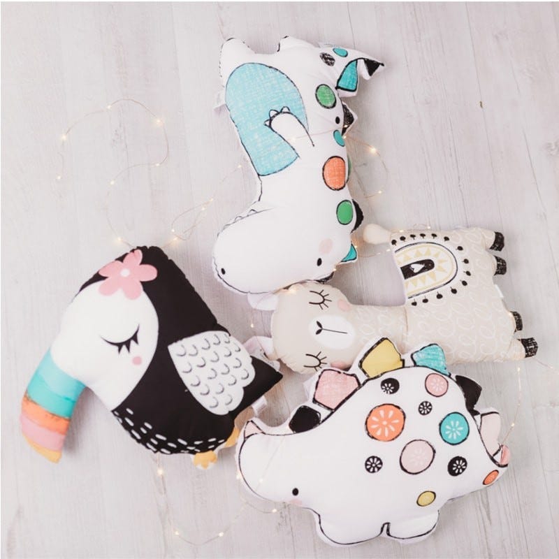 BIZZI GROWIN DORIS DINO CUSHION 50X38 CM