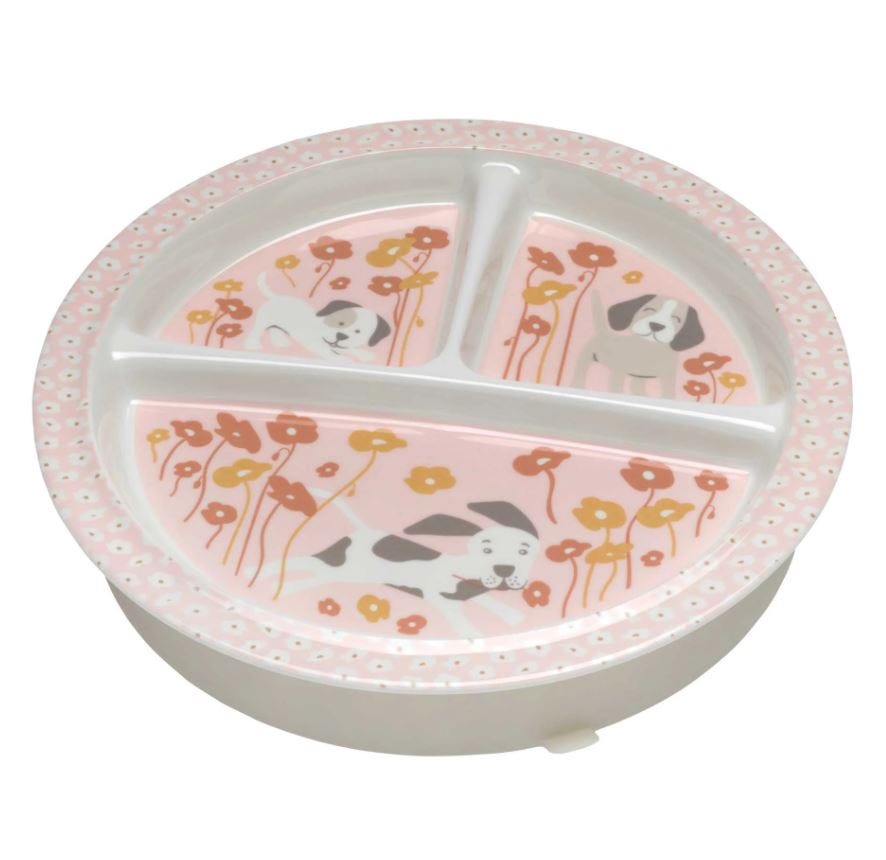 Plato Con Base Puppies & Poppies Sugar Booger