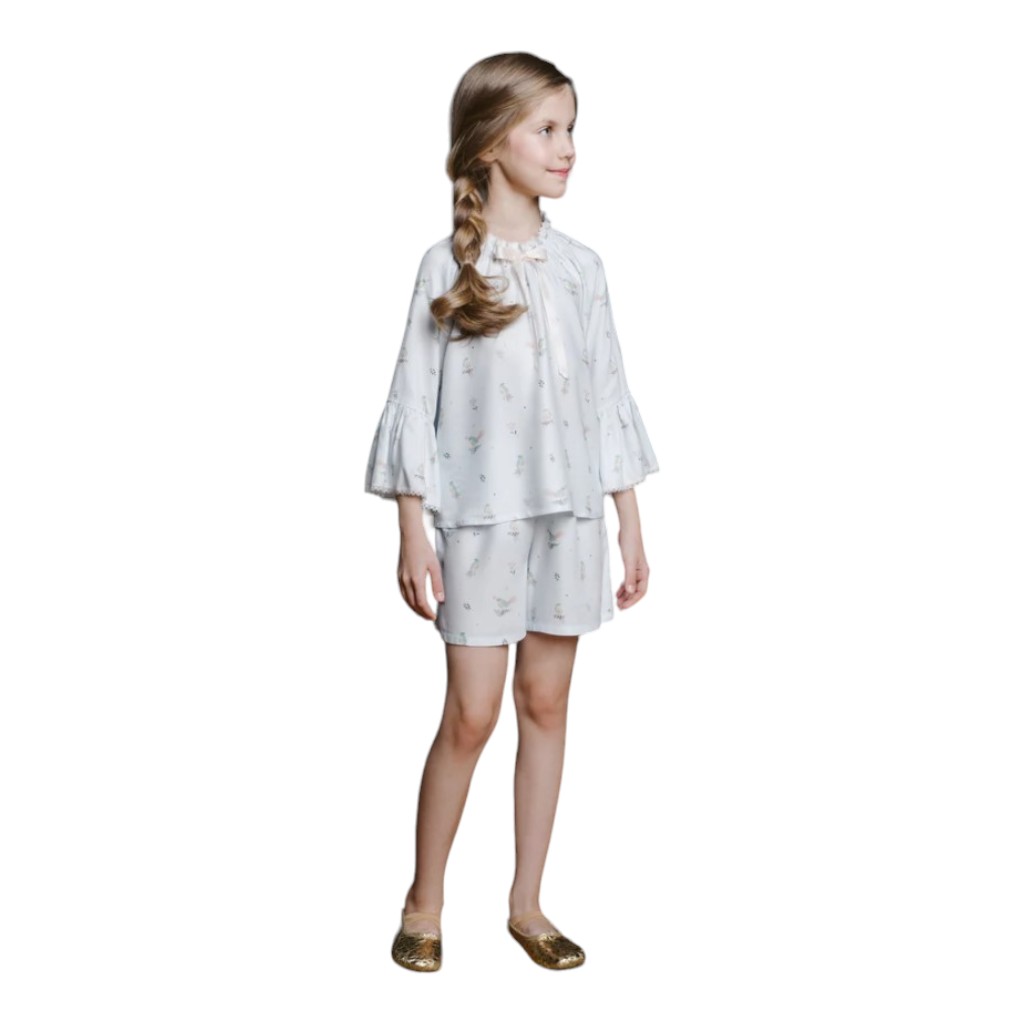 Conjunto Pijama Bebé Niña Azul 0-2