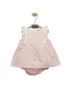Babidu Bbniña Vestido I Romper Rosa 9M