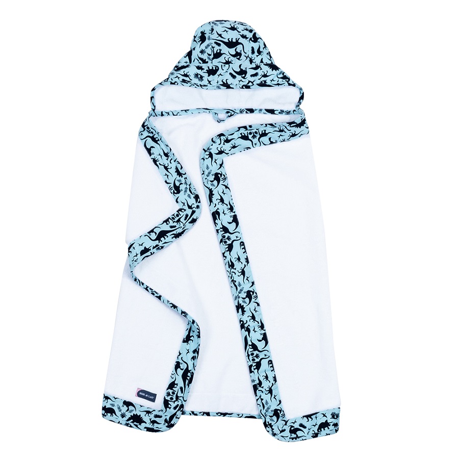 BEBE AU LAIT DINOMITE COTTON HOODED TOWELS BABY