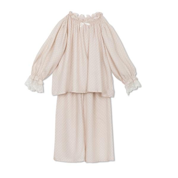 Conjunto Beige De Pijama Para Niña 0-2 Años