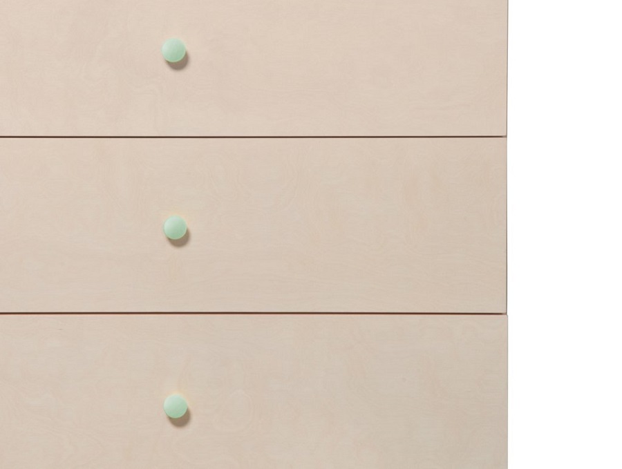 Set De Perillas Gelato De Color Verde Babyletto