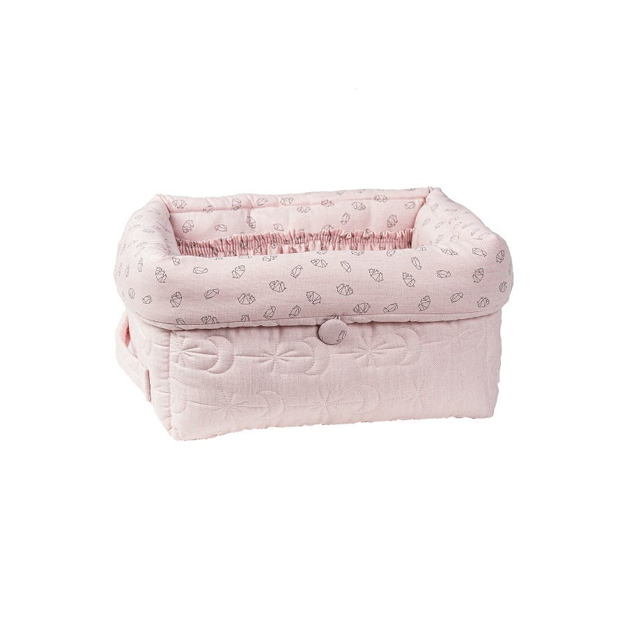 Cesta De Bebé Rosa