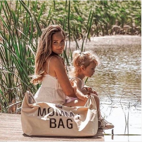 Childhome Mommy Bag Nursery Bag - Off White Black