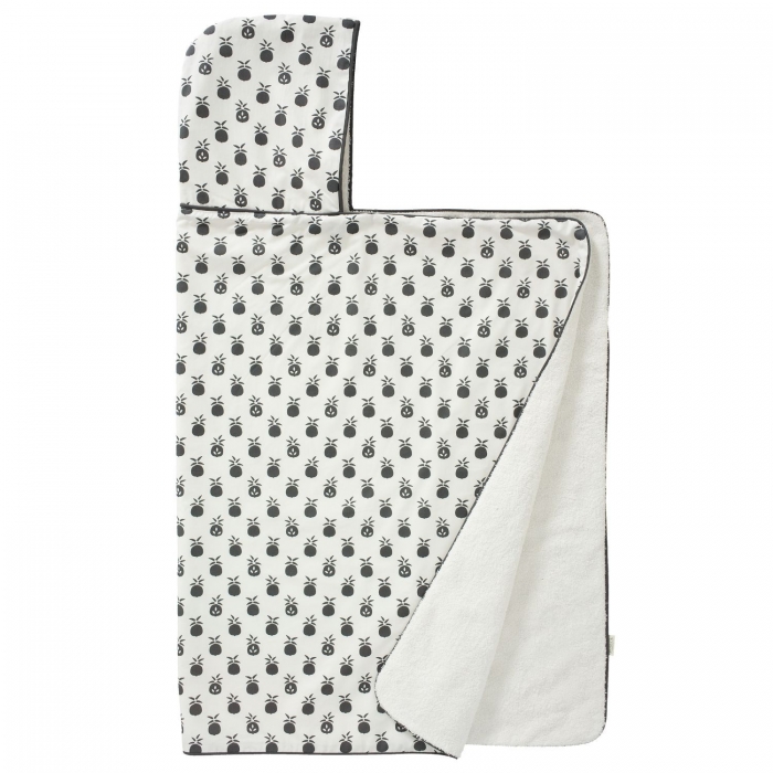 Toalla Con Capucha Pineapple Anthracite Fresk