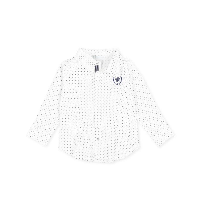 Camisa D/ Bebe Nino .M/L . 24M. Azul