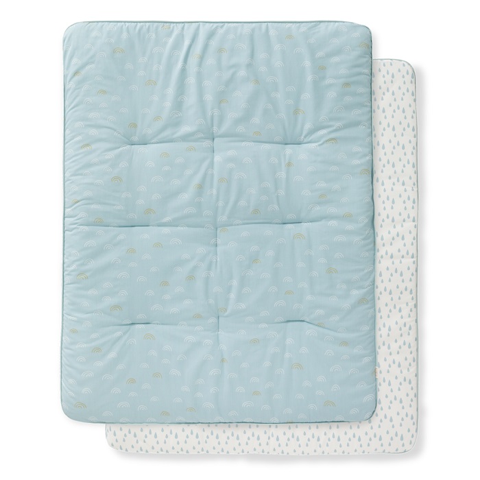 FRESK playpen blanket 77x97 cm Rainbow ether blue