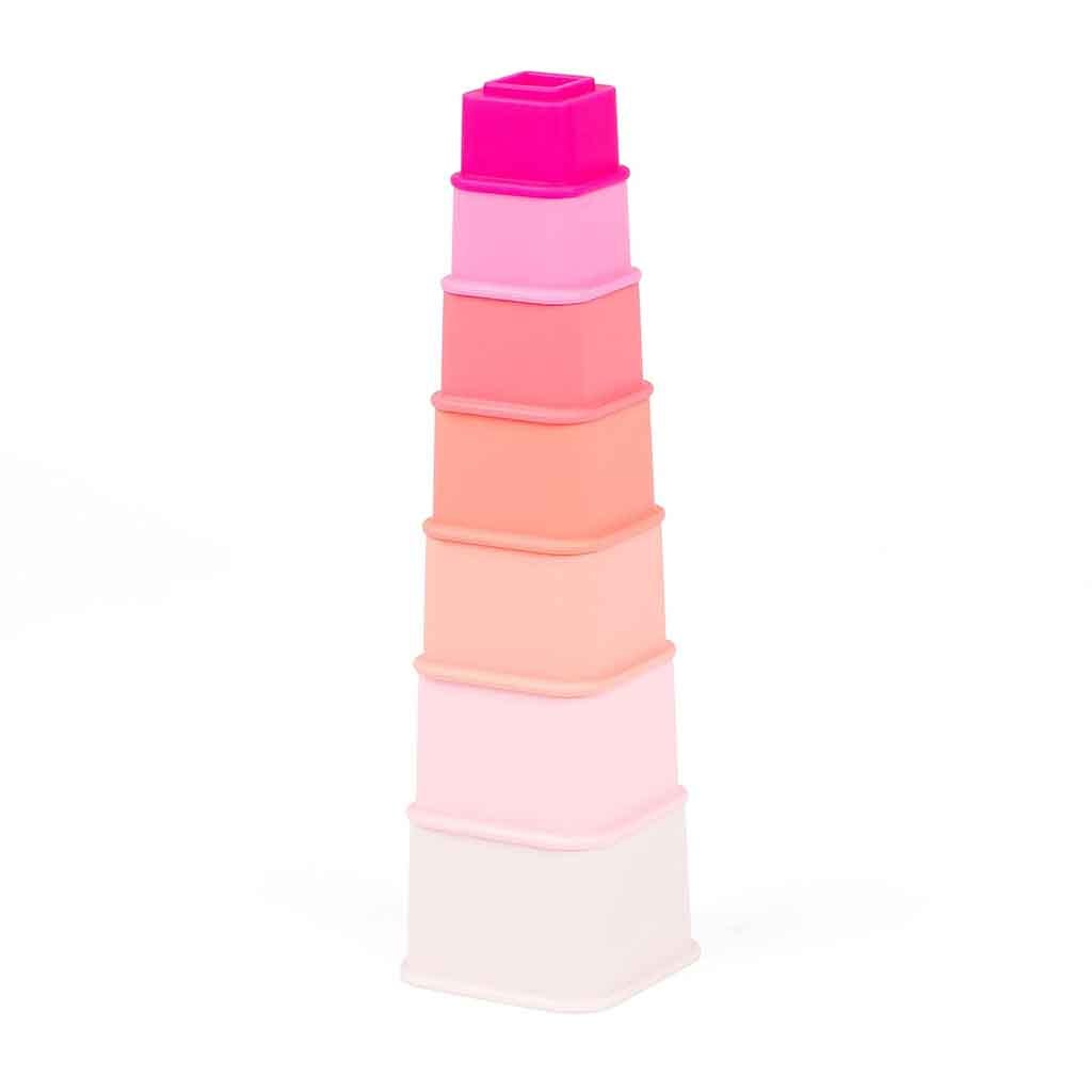 Juguete Apilable Jeweled Pink Happy Stacks Bella Tunno