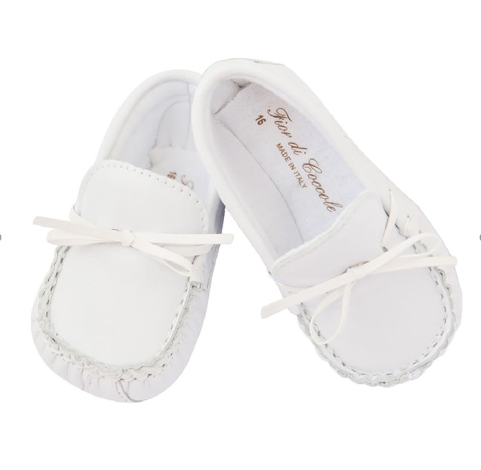 Nappa Leather Moccasin. Cream 16