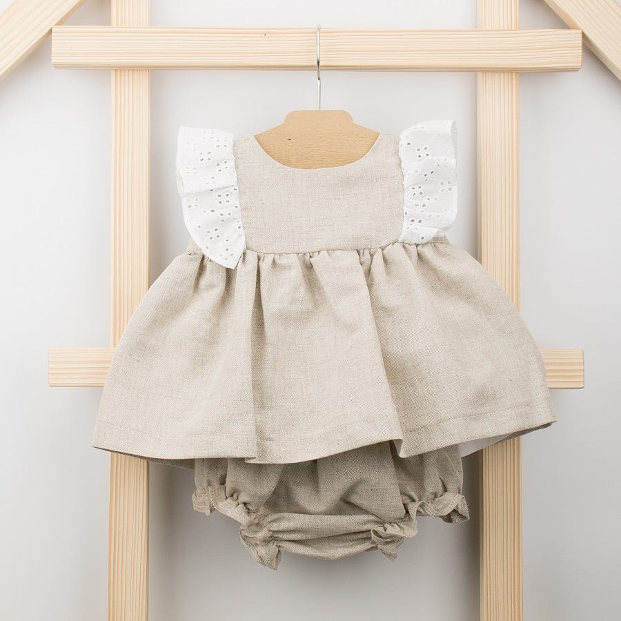BABIDU DRESS WITH DIAPER COVER 24M