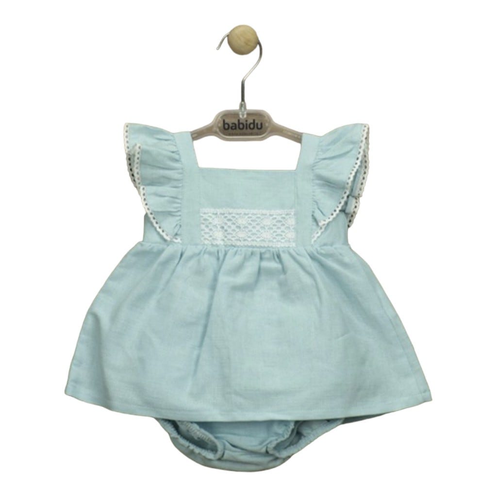 Babidu Bbniña Vestido I Romper Azul 12M
