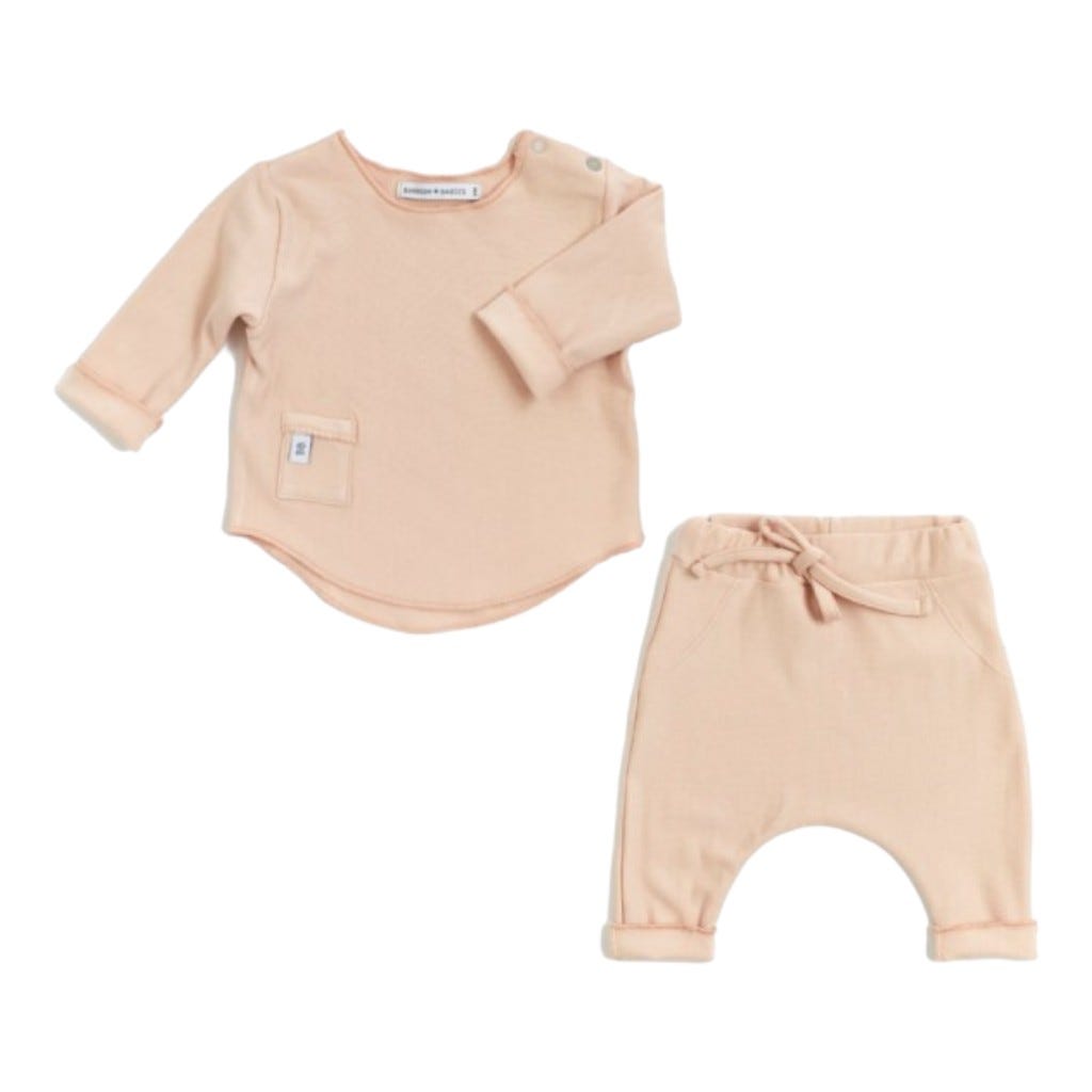 Bamboom Bb Sweater L/S Ipant 1M Rosa