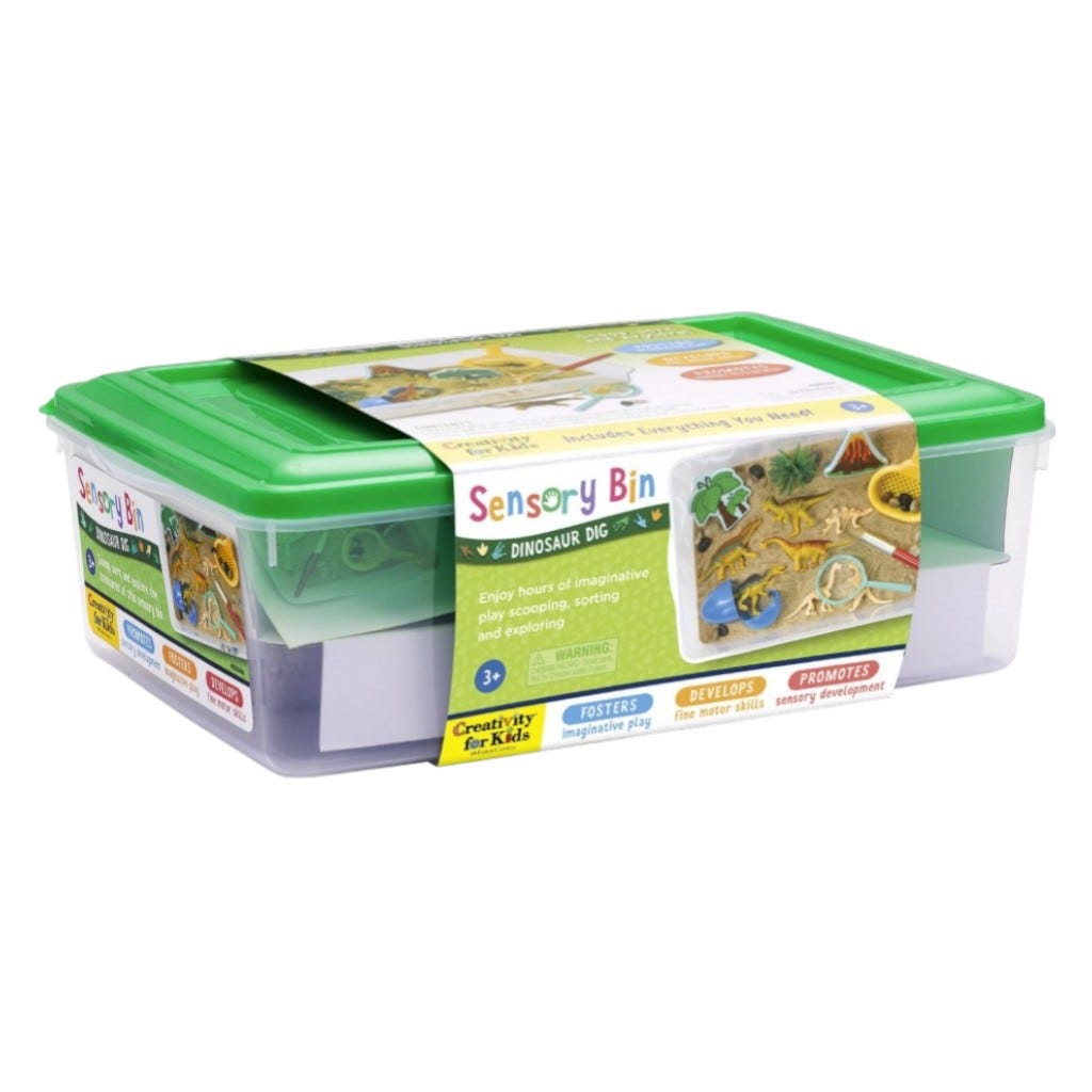 Caja Sensorial Excavación De Dinosaurios