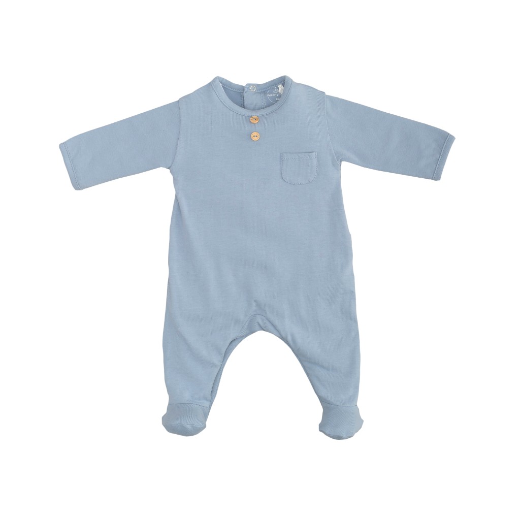 Enterizo Azul Para Bebé De 9 Meses Laranjinha