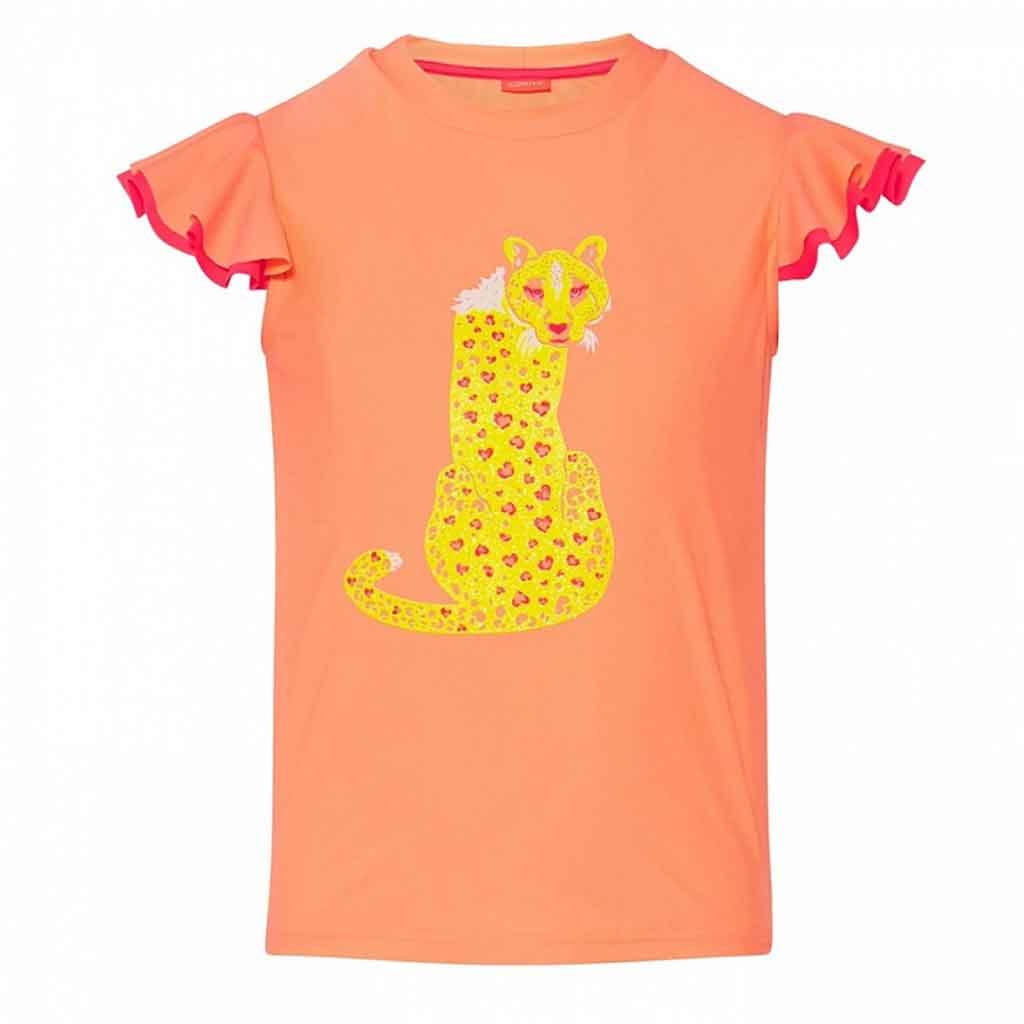 SUNUVA GIRLS leopard logo print rash 7-8y