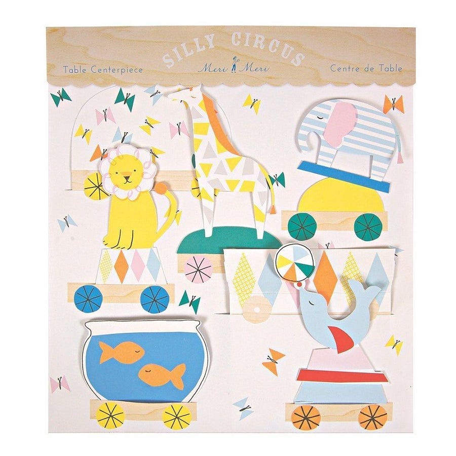Centro De Mesa Silly Circus Train Meri Meri