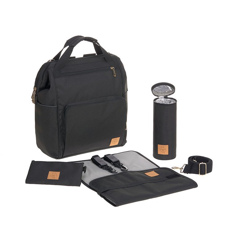Pañalera Goldie Backpack Diaper Bag Black Lässig
