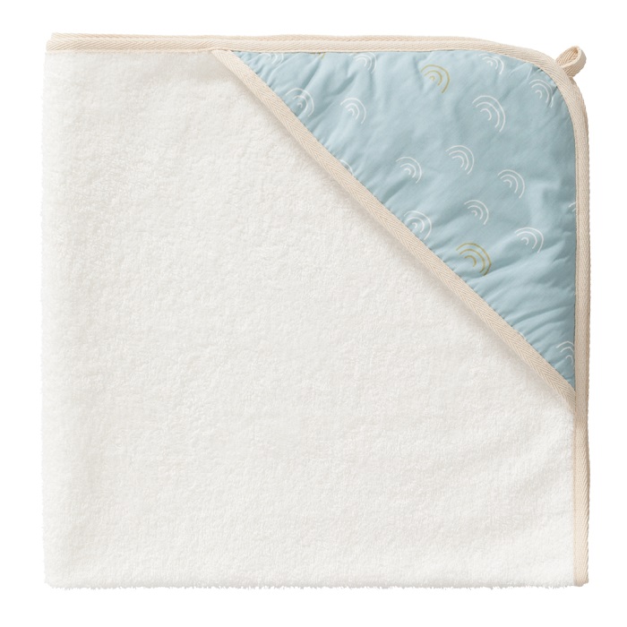 Toalla Con Capucha Azul