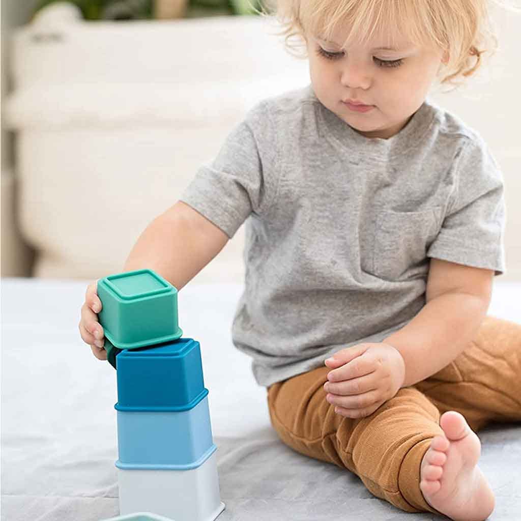 Juguete Apilable Cool Blue Happy Stacks Bella Tunno
