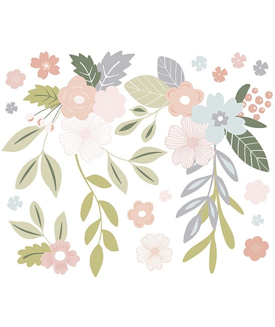Stickers De Pared Con Estilo De Flores Lilipinso