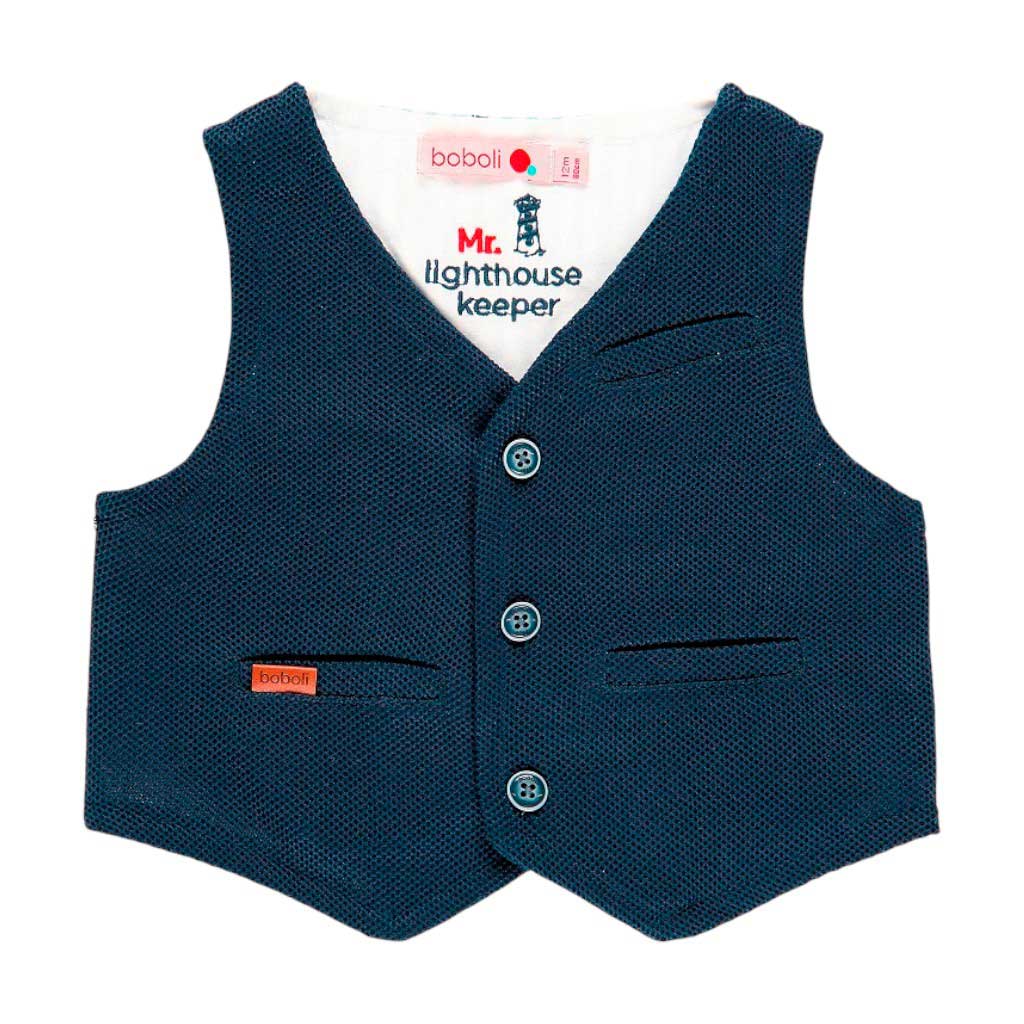 Chaleco. Bebe Nino. Azul. 9M