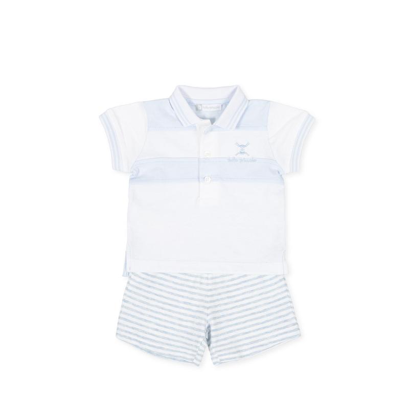 Set De 2 Piezas White Sky Blue 4 Años Tutto Piccolo