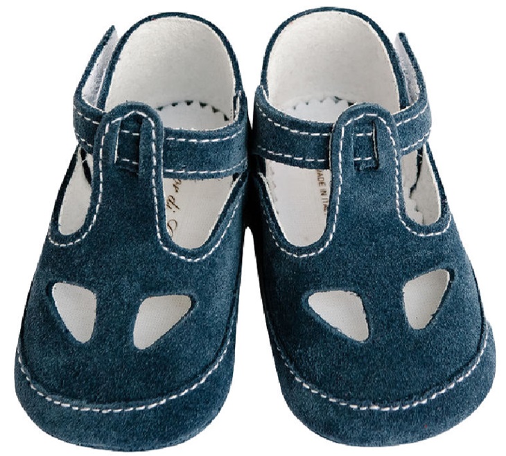Sandalias Suede Blue Talla 17 Fior Di Coccole