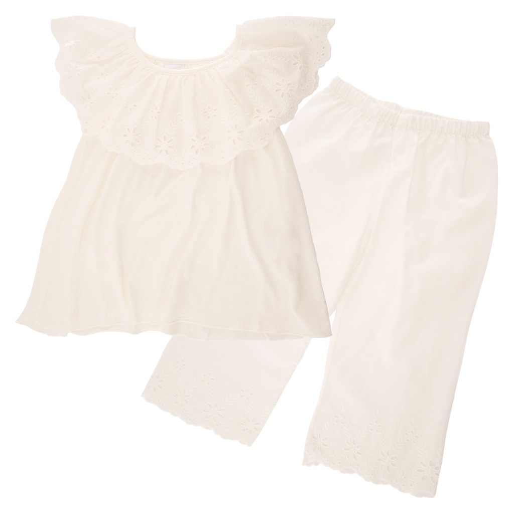 Pijama Blanca De Niña Talla 2-4