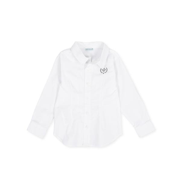 Camisa D/ Bebe Nino .M/L .36M. Blanco
