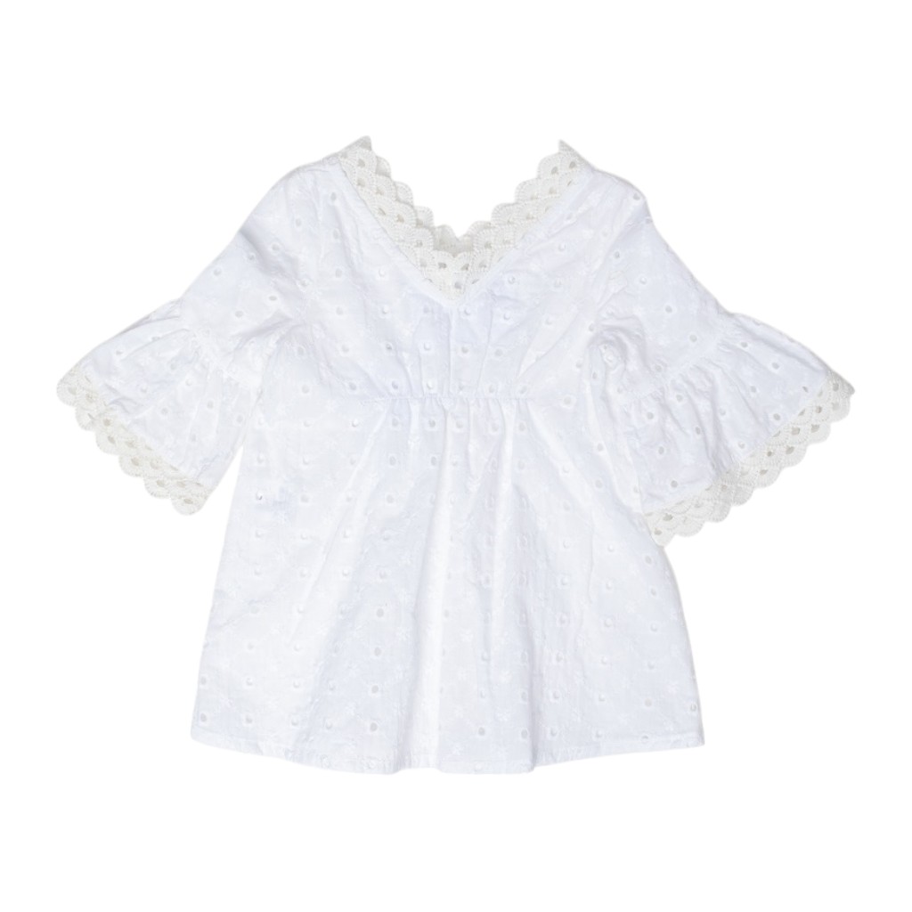 Poncho. Nina. Blanco.8A