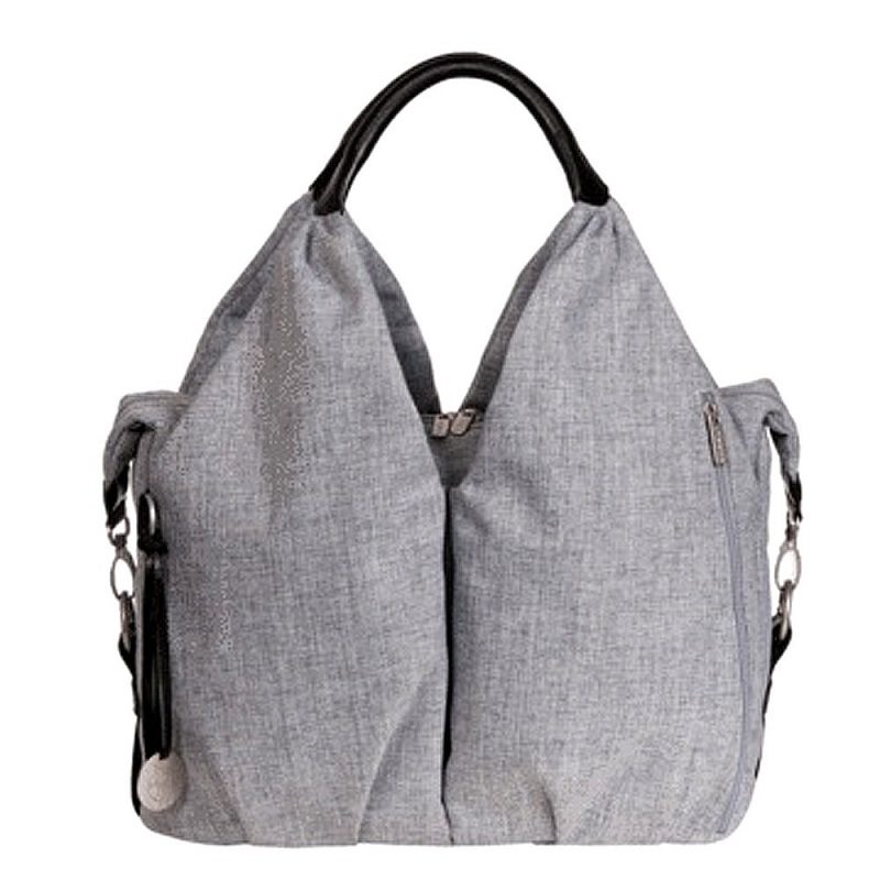 Lässig Neckline Bag, Black Mélange