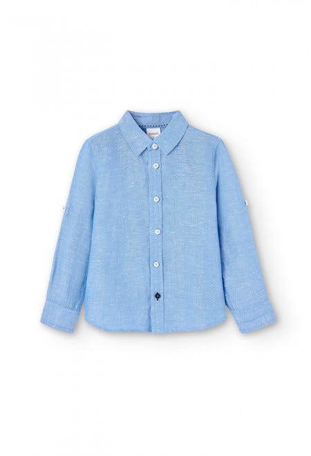 BOBOLI BOY SHIRT L/S BLUE 7Y