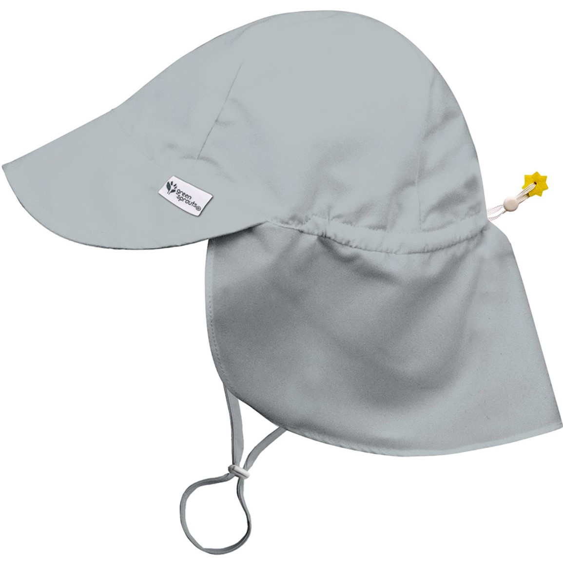 Sombrero Gris Claro Con Ala Ancha Para Bebé De 0-6 Meses