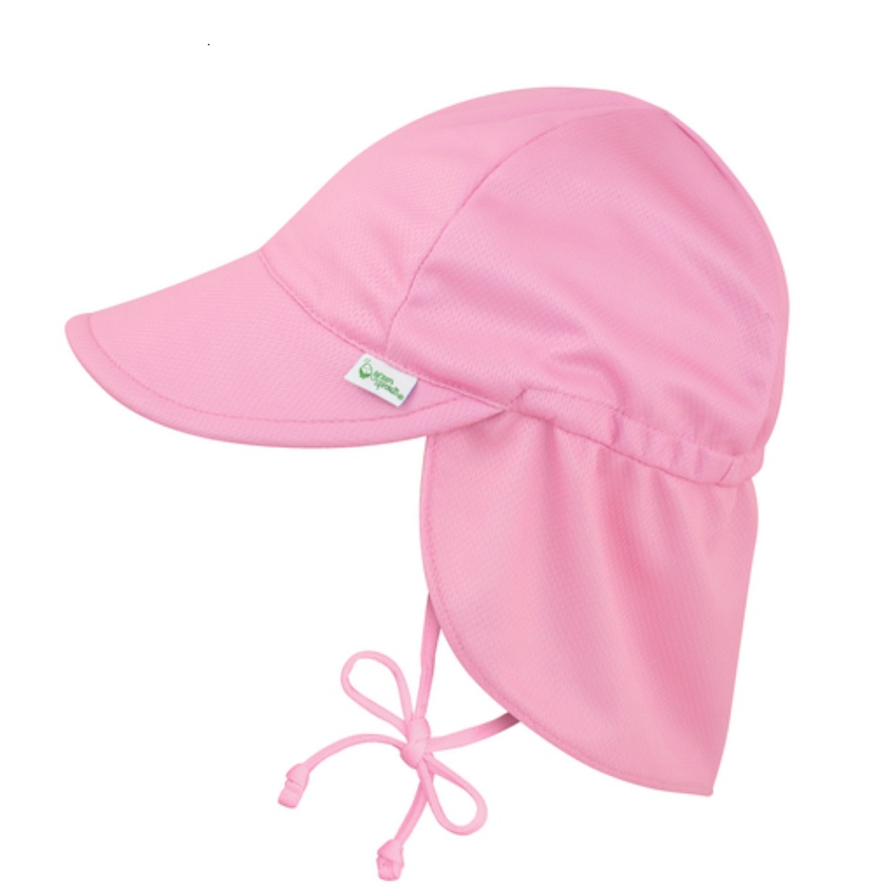 Sombrero De Playa Light Pink Green Sprouts