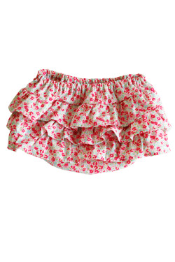 Alimrose Nappy Cover Ruffles Small Sweet Floral 6-12M