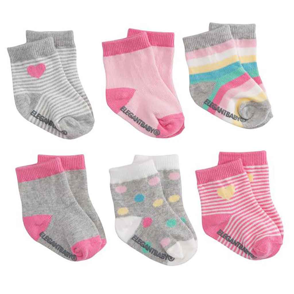 Set De Medias Bright Girls 6 Piezas Elegant Baby