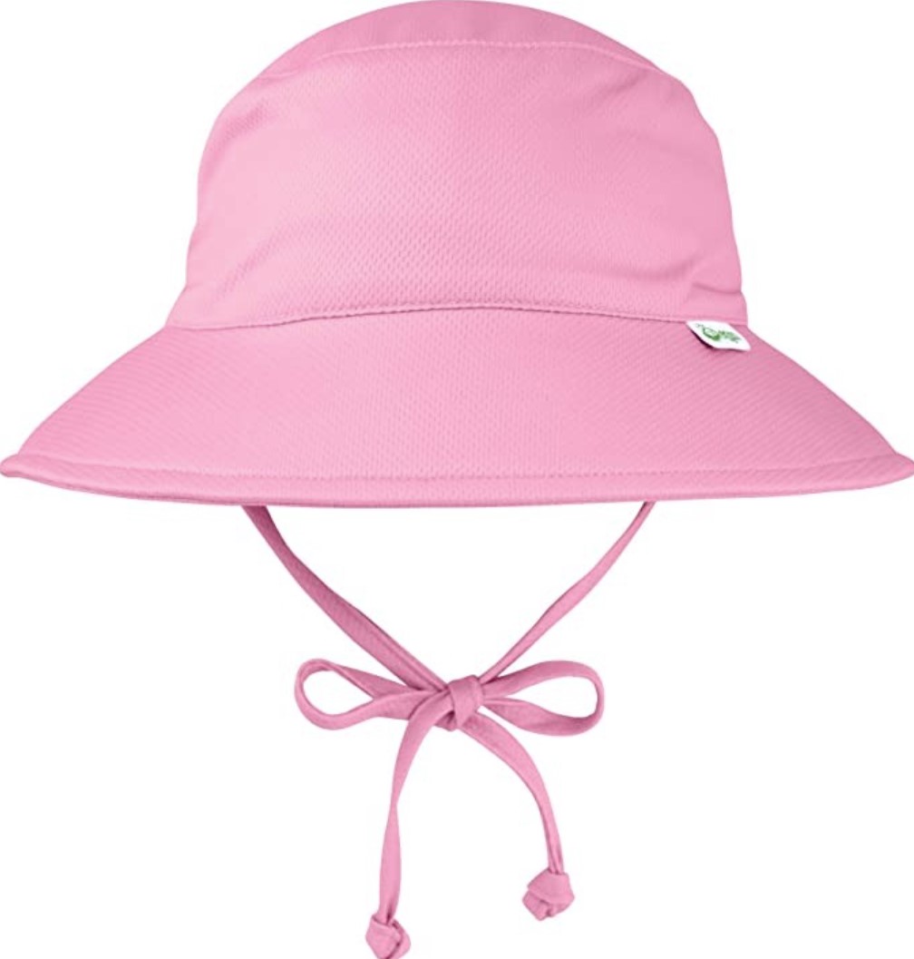Sombrero De Cubo Rosa Para Bebé De 0-6 Meses