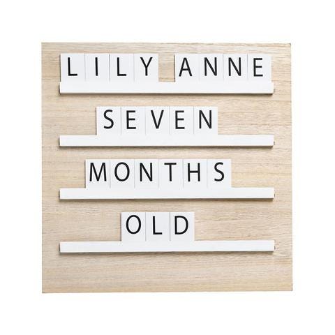 Tablero De Madera Wood Tile Letterboard Pearhead