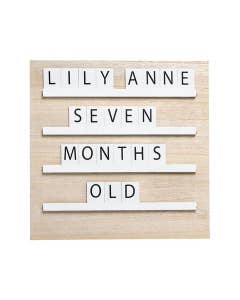 Tablero De Madera Wood Tile Letterboard Pearhead