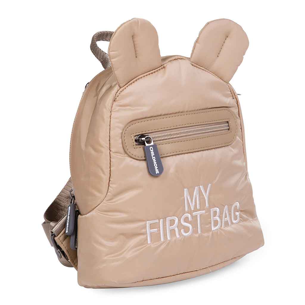 Mochila My First Bag Puffered Beige Childhome