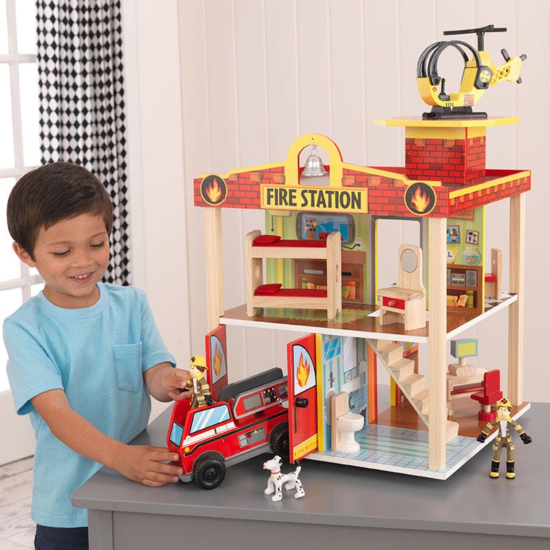 Estacion De Bomberos Fire Station Set Kidkraft